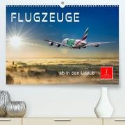 Flugzeuge - ab in den Urlaub (Premium, hochwertiger DIN A2 Wandkalender 2023, Kunstdruck in Hochglanz)