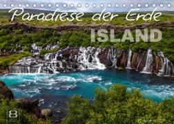 Paradiese der Erde - ISLAND (Tischkalender 2023 DIN A5 quer)