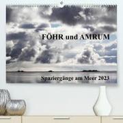 Föhr und Amrum - Spaziergänge am Meer (Premium, hochwertiger DIN A2 Wandkalender 2023, Kunstdruck in Hochglanz)