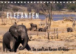 Elefanten - Die sanften Riesen Afrikas (Tischkalender 2023 DIN A5 quer)