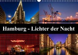 Hamburg - Lichter der Nacht (Wandkalender 2023 DIN A3 quer)