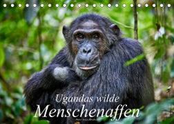 Ugandas wilde Menschenaffen (Tischkalender 2023 DIN A5 quer)