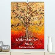 Motivation-Art 2023 (Premium, hochwertiger DIN A2 Wandkalender 2023, Kunstdruck in Hochglanz)
