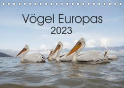 Vögel Europas 2023 (Tischkalender 2023 DIN A5 quer)