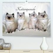 Katzenparade (Premium, hochwertiger DIN A2 Wandkalender 2023, Kunstdruck in Hochglanz)