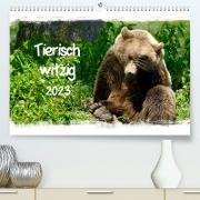 Tierisch witzig (Premium, hochwertiger DIN A2 Wandkalender 2023, Kunstdruck in Hochglanz)