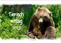 Tierisch witzig (Wandkalender 2023 DIN A2 quer)