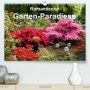 Romantische Garten-Paradiese (Premium, hochwertiger DIN A2 Wandkalender 2023, Kunstdruck in Hochglanz)