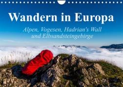 Wandern in Europa (Wandkalender 2023 DIN A4 quer)
