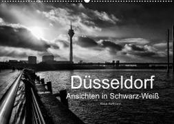 Düsseldorf Ansichten in Schwarz-Weiß (Wandkalender 2023 DIN A2 quer)