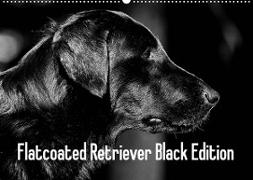 Flatcoated Retriever Black Edition (Wandkalender 2023 DIN A2 quer)