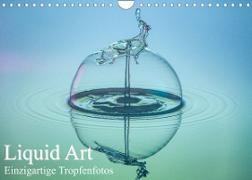 Liquid Art, Einzigartige Tropfenfotos (Wandkalender 2023 DIN A4 quer)