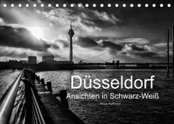 Düsseldorf Ansichten in Schwarz-Weiß (Tischkalender 2023 DIN A5 quer)