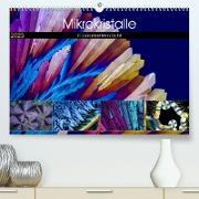 Mikrokristalle in polarisiertem Licht (Premium, hochwertiger DIN A2 Wandkalender 2023, Kunstdruck in Hochglanz)