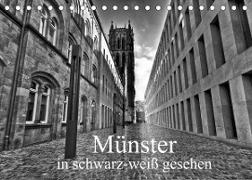 Münster in schwarz-weiß gesehen (Tischkalender 2023 DIN A5 quer)