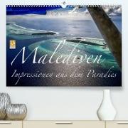 Malediven Impressionen aus dem Paradies (Premium, hochwertiger DIN A2 Wandkalender 2023, Kunstdruck in Hochglanz)