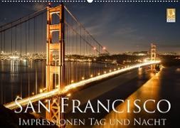 San Francisco Impressionen Tag und Nacht (Wandkalender 2023 DIN A2 quer)