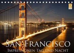 San Francisco Impressionen Tag und Nacht (Tischkalender 2023 DIN A5 quer)