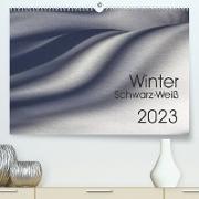 Winter Schwarz-Weiß (Premium, hochwertiger DIN A2 Wandkalender 2023, Kunstdruck in Hochglanz)