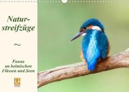 Naturstreifzüge. Fauna an heimischen Flüssen und Seen (Wandkalender 2023 DIN A3 quer)