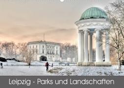 Leipzig - Parks und Landschaften (Wandkalender 2023 DIN A2 quer)