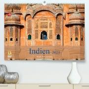 Indien 2023 Tempel, Tiger und Paläste (Premium, hochwertiger DIN A2 Wandkalender 2023, Kunstdruck in Hochglanz)