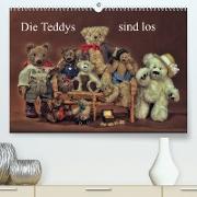 Die Teddys sind los (Premium, hochwertiger DIN A2 Wandkalender 2023, Kunstdruck in Hochglanz)