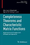 Completeness Theorems and Characteristic Matrix Functions