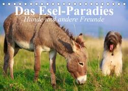 Das Esel-Paradies - Hunde und andere Feunde (Tischkalender 2023 DIN A5 quer)