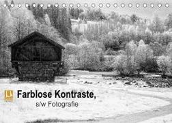 Farblose Kontraste, s/w Fotografie (Tischkalender 2023 DIN A5 quer)