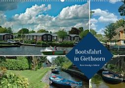 Bootsfahrt in Giethoorn (Wandkalender 2023 DIN A2 quer)