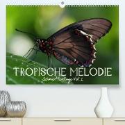 Tropische Melodie - Schmetterlinge Vol.2 (Premium, hochwertiger DIN A2 Wandkalender 2023, Kunstdruck in Hochglanz)