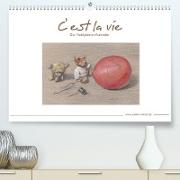 C' est la vie - Der Teddybären Kalender (Premium, hochwertiger DIN A2 Wandkalender 2023, Kunstdruck in Hochglanz)
