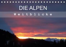 DIE ALPEN - Weitblicke (Tischkalender 2023 DIN A5 quer)