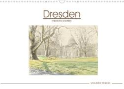 Dresden - Malerische Ansichten (Wandkalender 2023 DIN A3 quer)