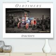 Oldtimer - tractors (Premium, hochwertiger DIN A2 Wandkalender 2023, Kunstdruck in Hochglanz)
