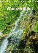 Wasserfälle in Deutschland, Frankreich und auf den Britischen Inseln (Tischkalender 2023 DIN A5 hoch)