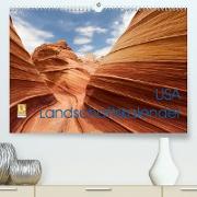 USA Landschaftskalender (Premium, hochwertiger DIN A2 Wandkalender 2023, Kunstdruck in Hochglanz)
