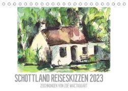 Schottland Reiseskizzen (Tischkalender 2023 DIN A5 quer)