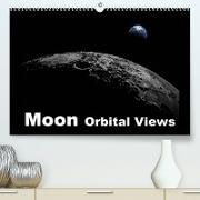 Moon Orbital Views (Premium, hochwertiger DIN A2 Wandkalender 2023, Kunstdruck in Hochglanz)