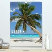 Karibik - Sonne, Strand und Palmen (Premium, hochwertiger DIN A2 Wandkalender 2023, Kunstdruck in Hochglanz)
