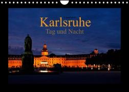 Karlsruhe Tag und Nacht (Wandkalender 2023 DIN A4 quer)