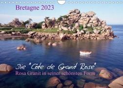 Bretagne, die Côte de Granit Rose, rosa Granit in seiner schönsten Form.CH-Version (Wandkalender 2023 DIN A4 quer)