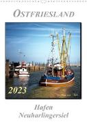 Ostfriesland - Hafen Neuharlingersiel (Wandkalender 2023 DIN A3 hoch)
