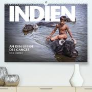 INDIEN An den Ufern des Ganges (Premium, hochwertiger DIN A2 Wandkalender 2023, Kunstdruck in Hochglanz)