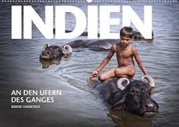 INDIEN An den Ufern des Ganges (Wandkalender 2023 DIN A2 quer)