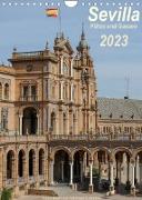 Sevilla, Plätze und Gassen 2023AT-Version (Wandkalender 2023 DIN A4 hoch)