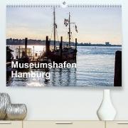 Museumshafen Hamburg - die Perspektive (Premium, hochwertiger DIN A2 Wandkalender 2023, Kunstdruck in Hochglanz)