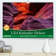 USA Kalender Deluxe (Premium, hochwertiger DIN A2 Wandkalender 2023, Kunstdruck in Hochglanz)