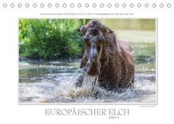 Emotionale Momente: Europäischer Elch Part II (Tischkalender 2023 DIN A5 quer)